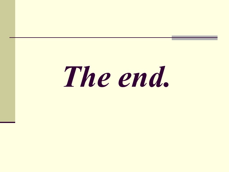 The end.